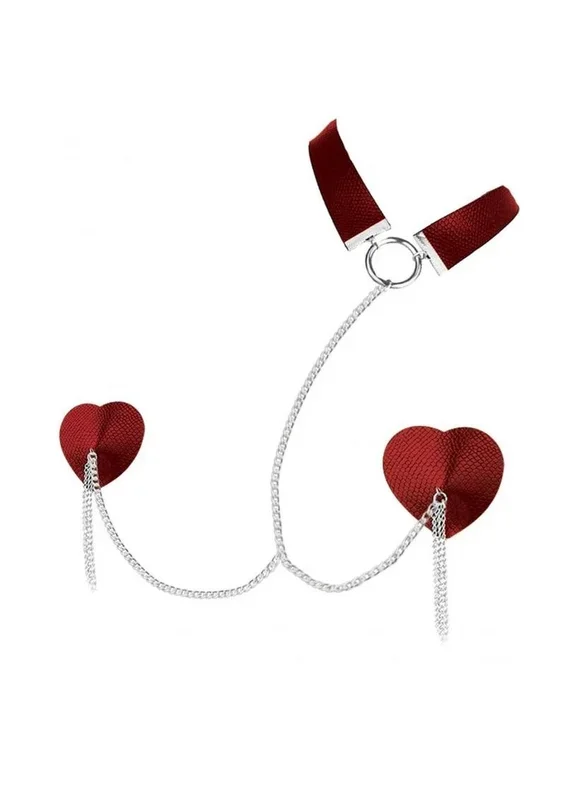 Nipplicious Dominatirix Pasties with Collar