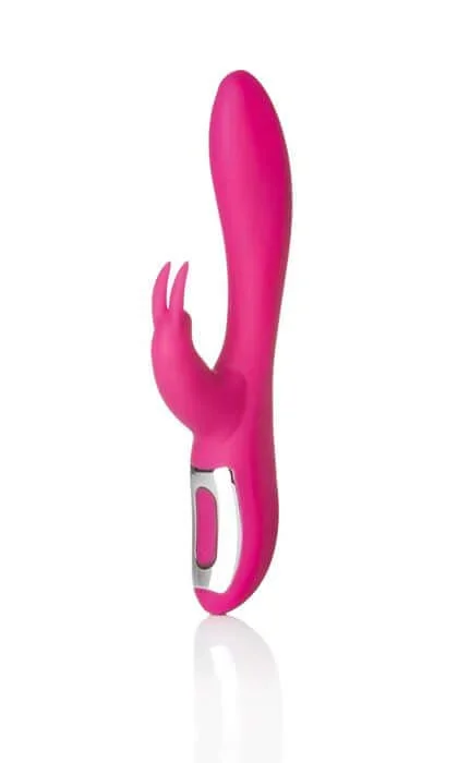 NU Sensuelle Femme Giselle 13-function Rolling Ball Rechargeable Silicone Rabbit Vibrator Magenta