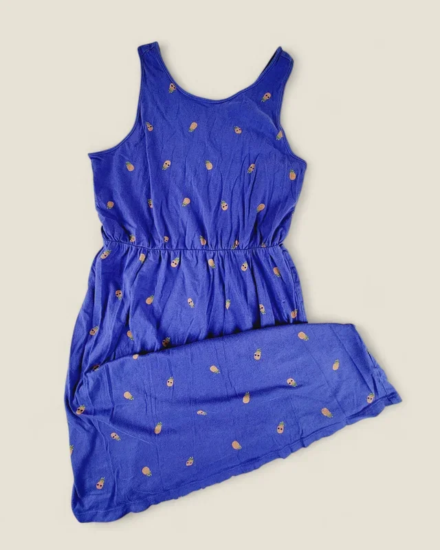 OLD NAVY PINEAPPLE DRESS 14Y PRE-LOVED