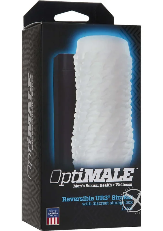 OptiMale Link Reversible Ultraskyn Masturbator – Frost