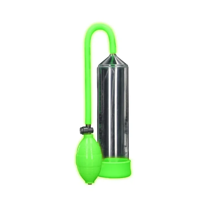 Ouch! Glow Classic Penis Pump – Glow In The Dark – Green