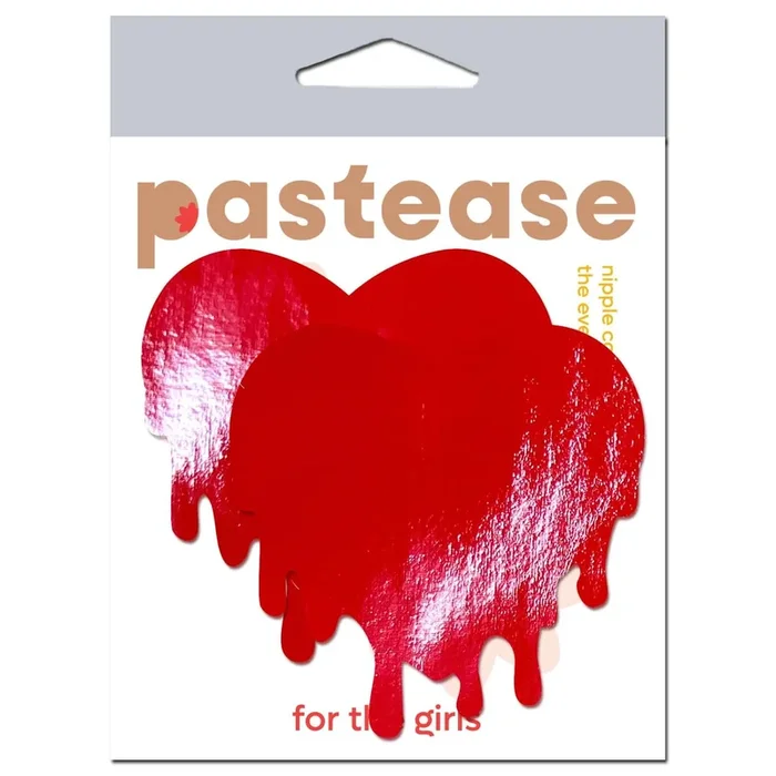 Pastease Faux Latex Red Melty Hearts