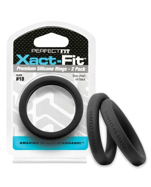 Perfect Fit Xact Fit #18 Cock Rings 2-Pack: Unmatched Precision and Comfort in Sizing