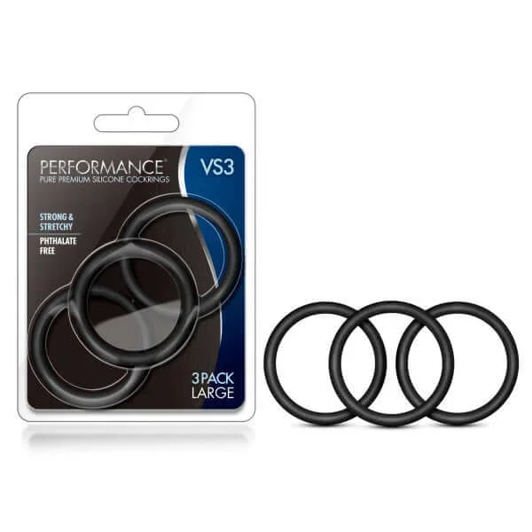 Performance VS3 Silicone Cock Rings: Enhance Stamina with Premium Quality