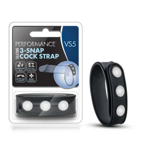 Performance VS5 Silicone 3 Snap Cock Strap – Elevate Your Pleasure