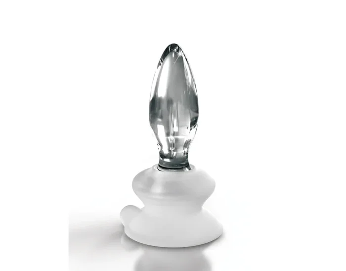 Pipedream Icicles Glass Anal Plug With Suction Cup