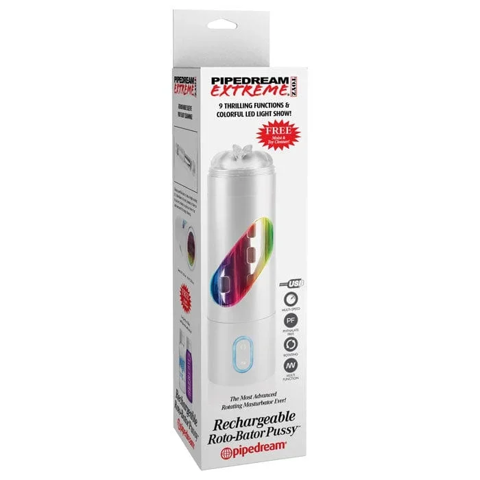 Pipedream Products Extreme Toyz Rechargeable Roto-Bator Pussy