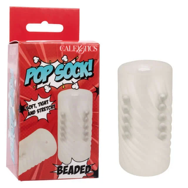 Pop Sock Beaded Stroker – Clear