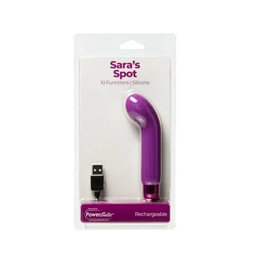 Powerbullet Sara’s Spot 4 inches 10 Function Bullet Vibrator Purple