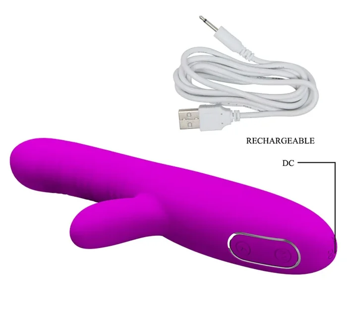 Pretty Love Angelique Bendable Rabbit Vibrator with Vibration