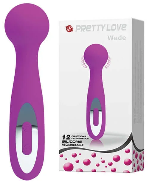 Pretty Love Wade Purple Massage Wand – 12 Speed Rechargeable Vibrator