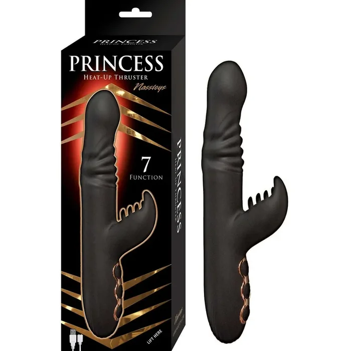 Princess Heat Up Thruster Black Rabbit Style Vibrator