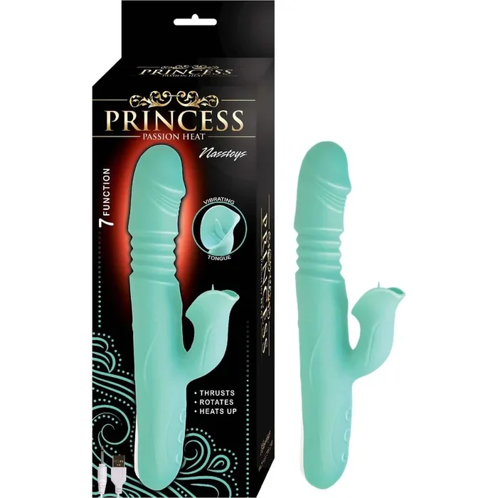 Princess Passion Heat Aqua Rabbit Style Vibrator: Regal Pleasure Fit for a Princess!