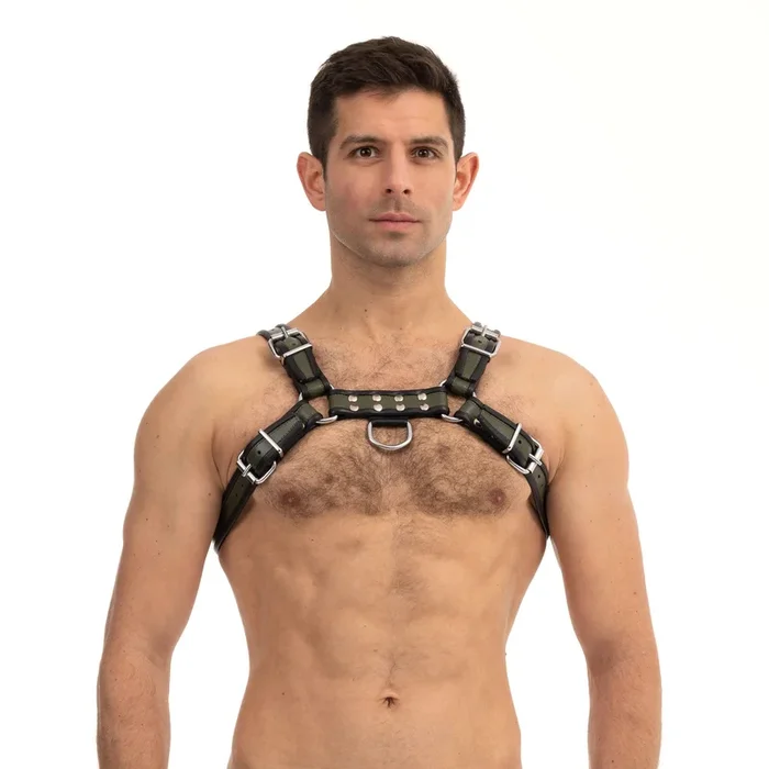 Prowler RED Leather Bull Harness Black Green