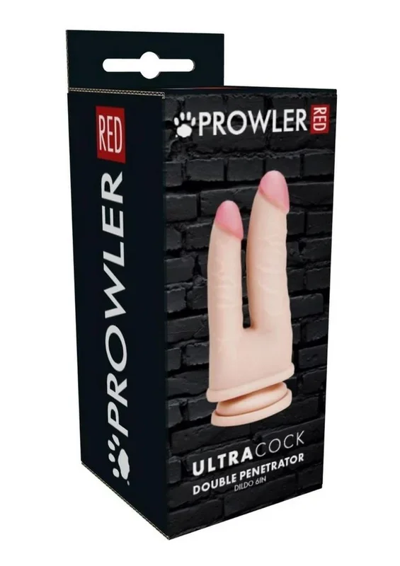 Prowler Red Ultra Cock Realistic Double Penetration Dildo