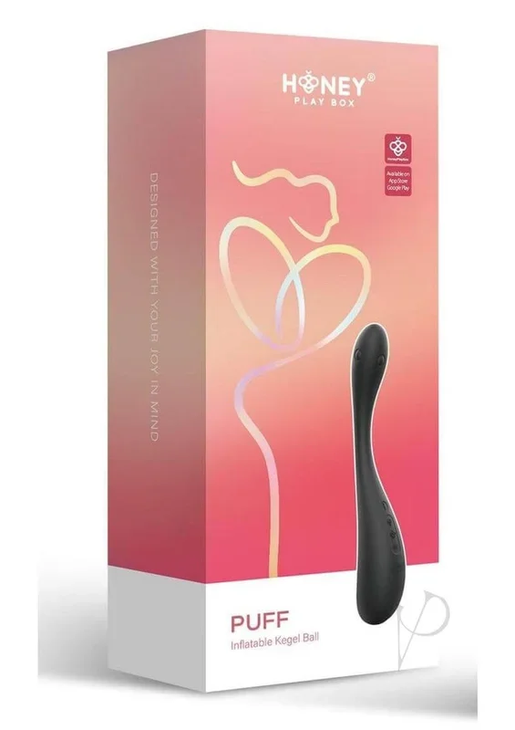 Puff Inflatable Kegel Ball Black by Honey Play Box