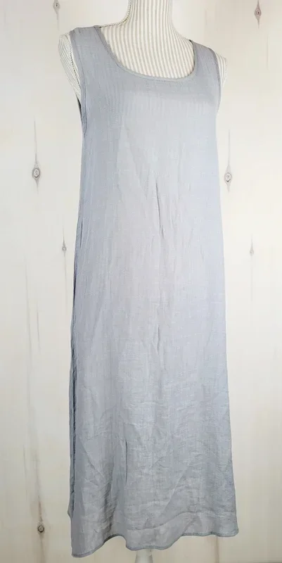 RED CORAL GREY LIGHT DRESS LADIES SMALL PRE-LOVED