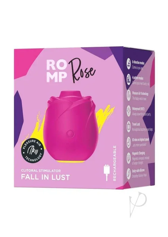 Romp Rose 2.0 Air Clitoral Stimulator Pink