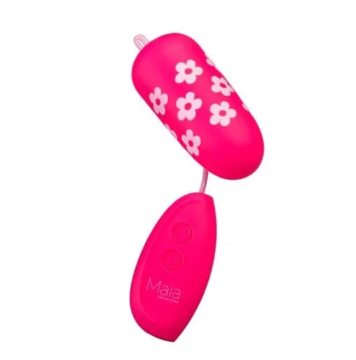 Rosie Rechargeable Wired Egg Vibrator: Flowered Passion by Maia Toys