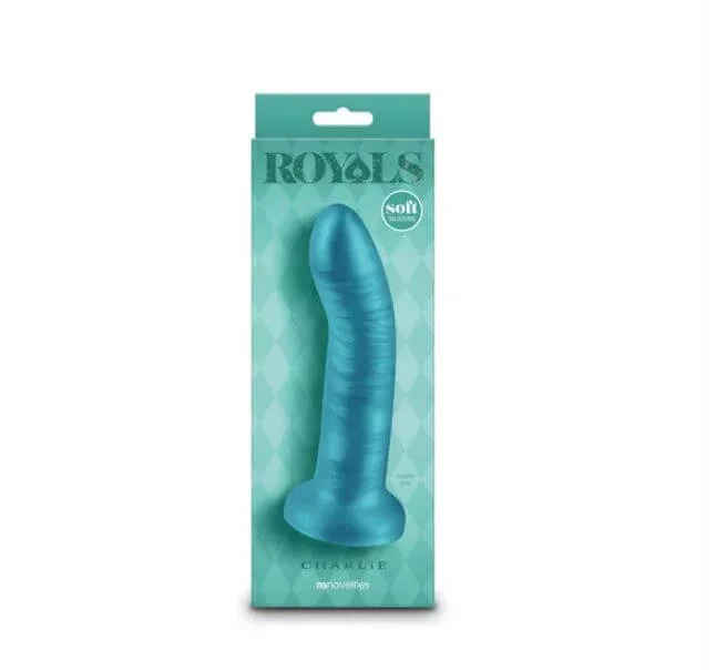 Royals 6 inch Charlie Metallic Teal Dildo