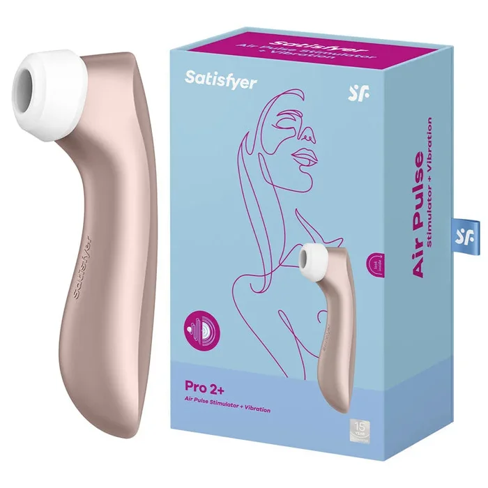 Satisfyer Pro 2+ Vibration Clitoral Stimulator Rose Gold