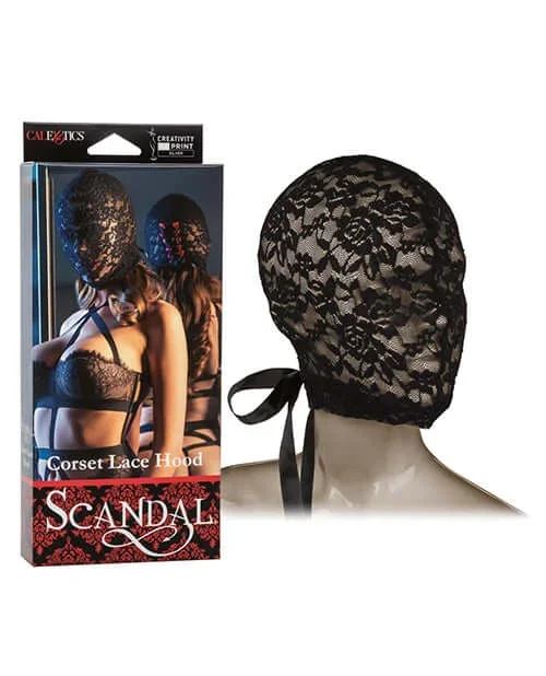 Scandal Corset Lace Hood – Black