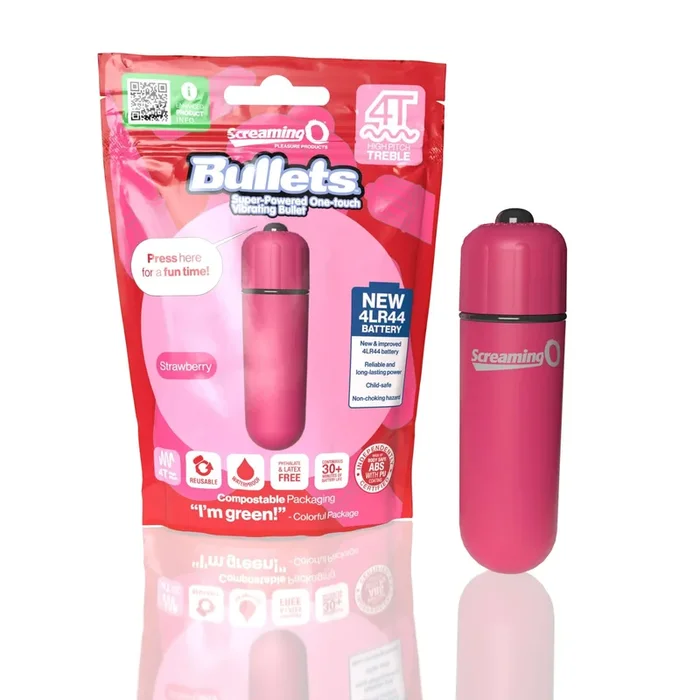 Screaming O 4T Bullet Vibrator Strawberry Pink: Rumble Your Way to Ecstasy