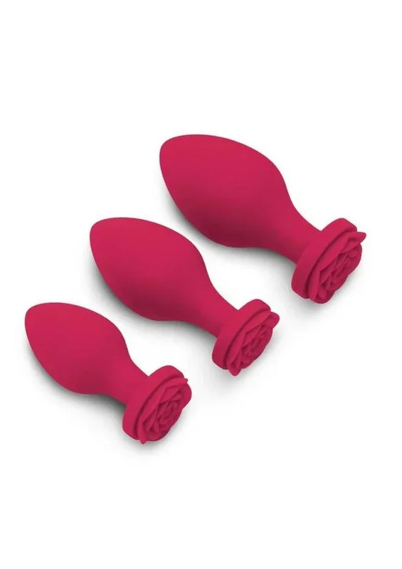 Secret Kisses Rosegasm Butt Bouquet Training Set Silicone Butt Plugs