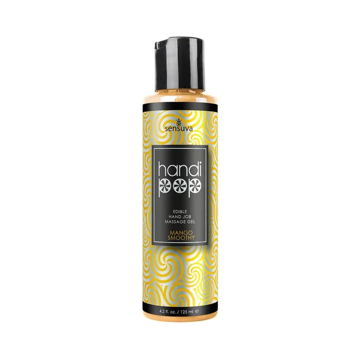 Sensuva HandiPop Edible Hand Job Massage Gel Mango Smoothy 4.2 oz.