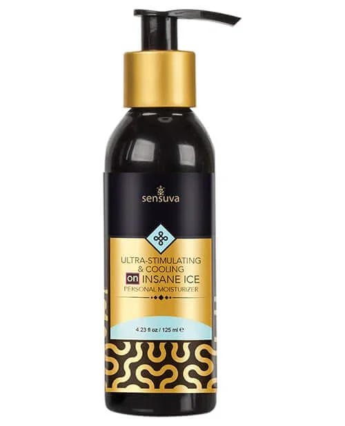 Sensuva Ultra Stimulating ON Insane Ice Personal Moisturizer – 4.23 ounces