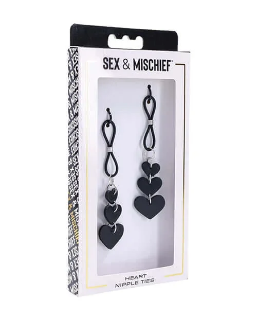 Sex and Mischief Heart Nipple Clamps