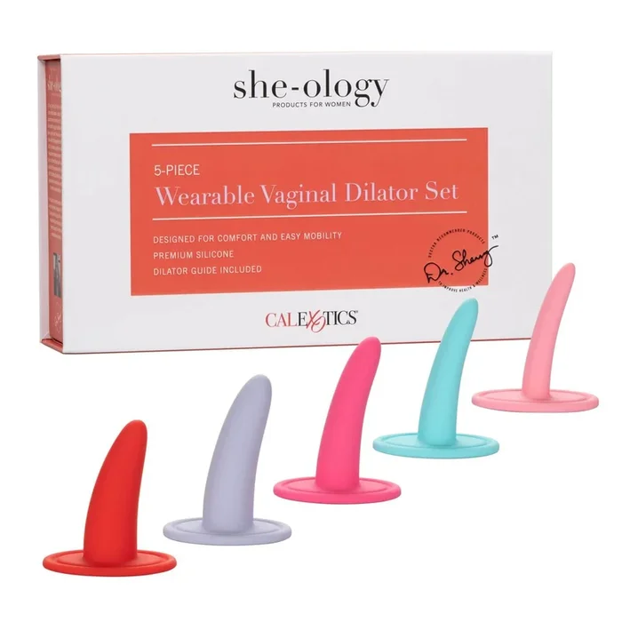 She-Ology 5-Piece Wearable Vaginal Dilator Set by CalExotics – Revitalize & Strengthen Vaginal Muscles