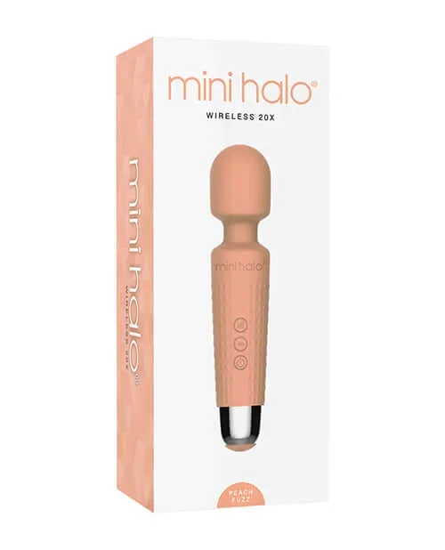 Shibari Mini Halo Peach Fuzz Orange Wand Massager Rechargeable