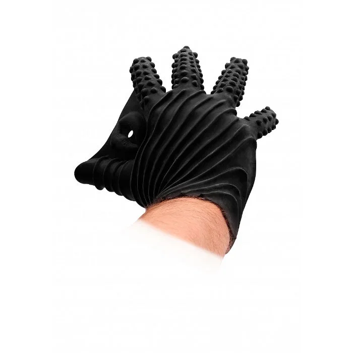 Shots Fist It Silicone Textured Stretchy Masturbation Glove
