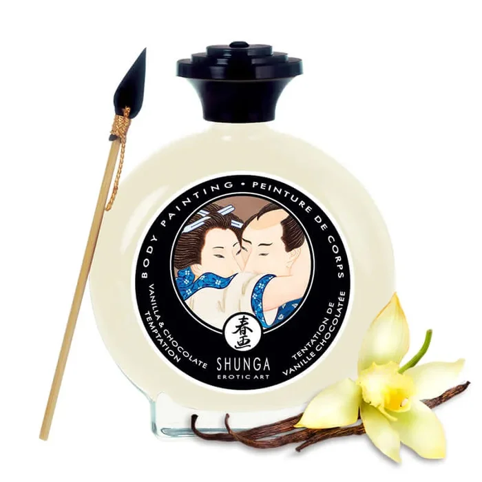 Shunga Erotic Art Body Painting White Chocolate and Vanilla Temptation 3.5 Oz