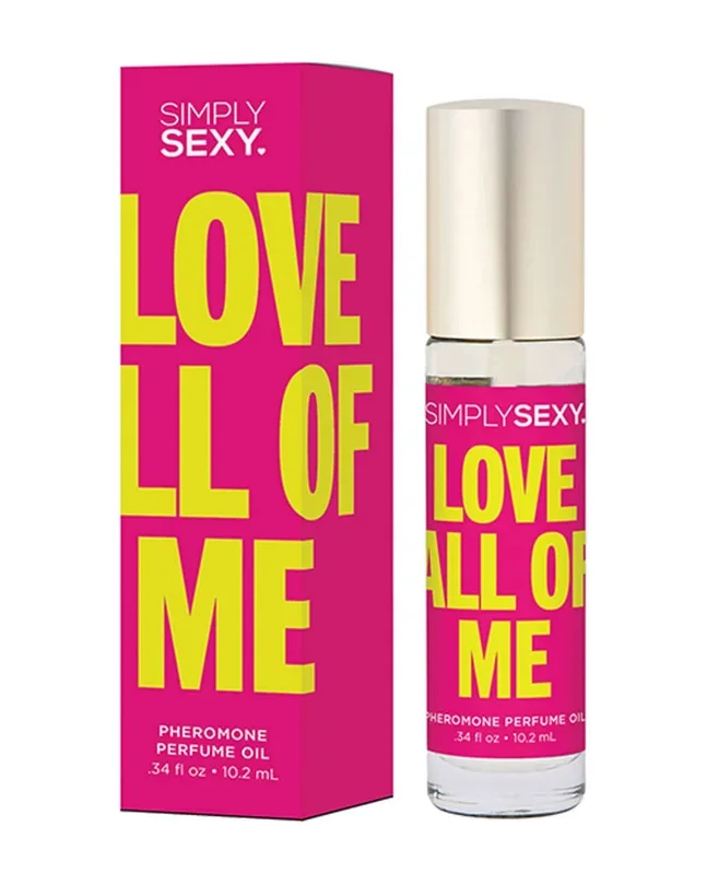Simply Sexy Pheromone Perfume Oil Roll On – Love All Of Me, 0.34 oz – Tropical, Floral, and Woody Notes