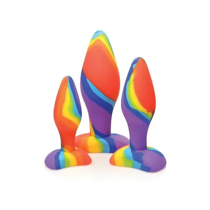 Simply Sweet Rainbow Silicone Butt Plug Set – Rainbow Butt Plugs