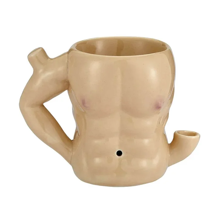 Six Pack Male Torso Ceramic Mug