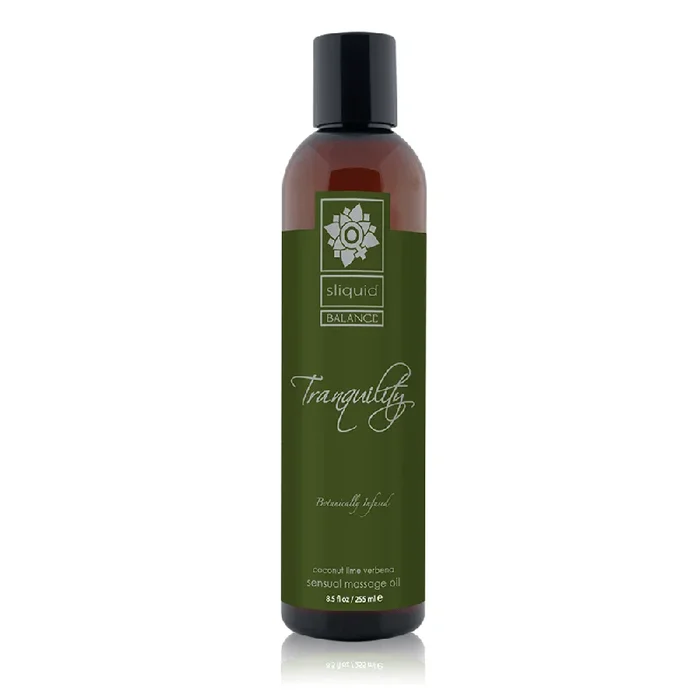 Sliquid Balance Massage Oil Tranquility: Your Island of Calm in a Busy World, 8.5 Fl Oz