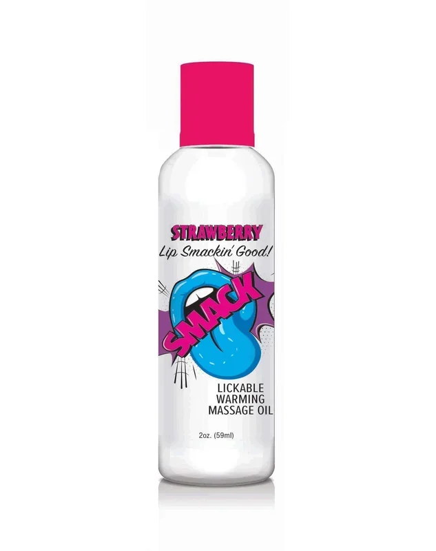 Smack Strawberry Warming Massage Oil 2 Oz – Ignite Passion with Sensual Massages