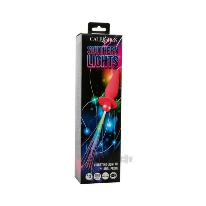 Southern Lights Rechargeable Vibrating Light Up Anal Probe – Pink