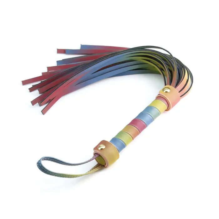 Spectra Bondage Flogger Rainbow – Elevate Your BDSM Play with Colorful Excitement