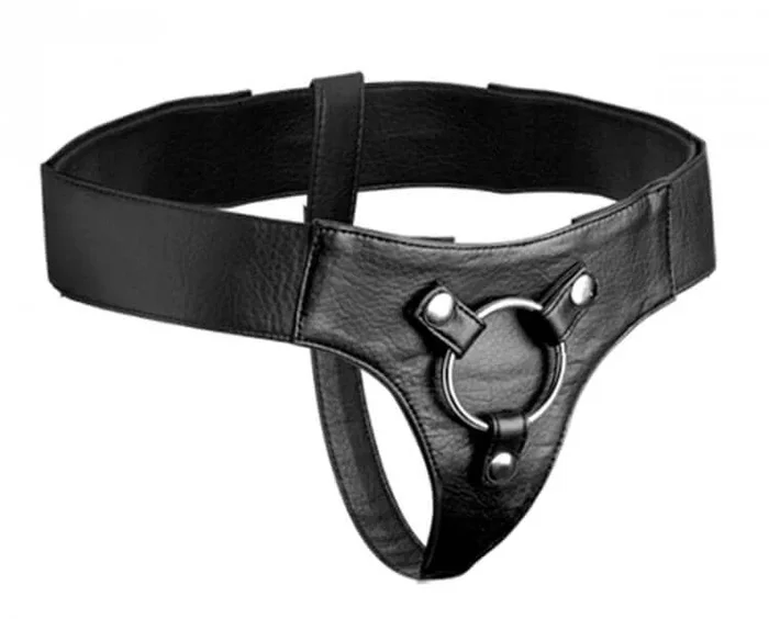 Strap U Domina Wide Band Strap On Harness Black – Fully Adjustable and Comfortable