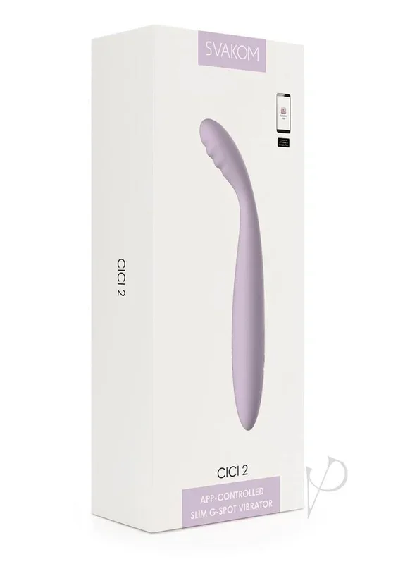 Svakom Cici 2 Lavender App-Controlled G-Spot Vibrator Slim
