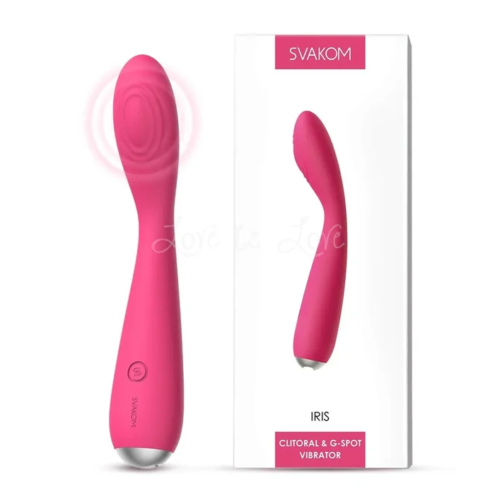 Svakom Iris Clitoral & G-spot Vibrator Plum Red (Authorized Dealer)