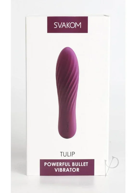 Svakom Tulip Purple – Powerful Bullet Vibrator with 10 Modes, Rechargeable