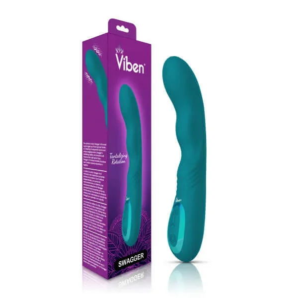 Swagger Ocean Wriggling G-Spot Vibrator – Dual Motors, 10 Functions, 3 Rotation Speeds