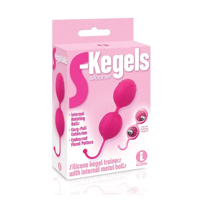 The 9’s S-Kegel Silicone Kegel Balls Pink