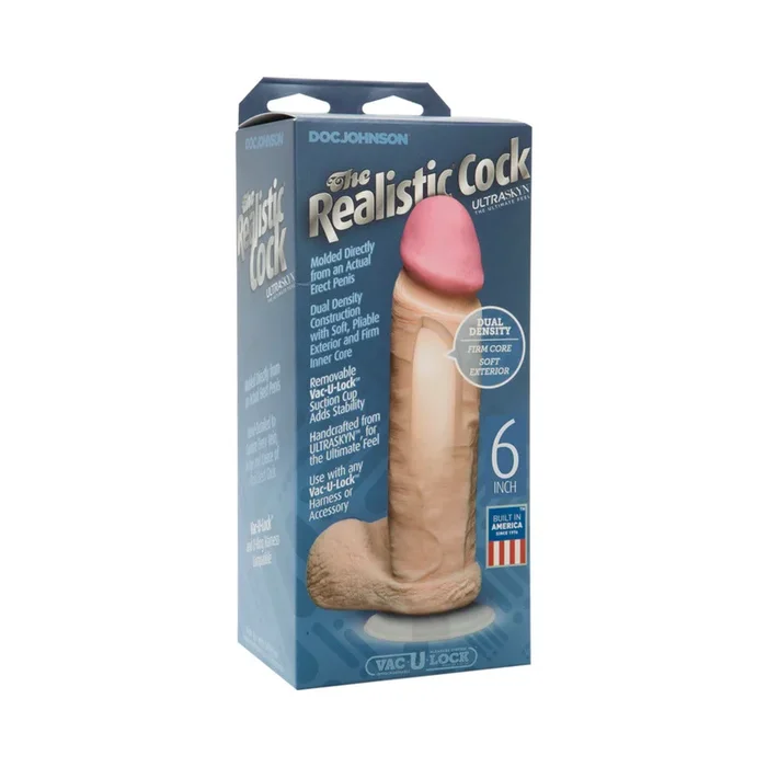 The Realistic Cock – UR3 – 6 Inch White