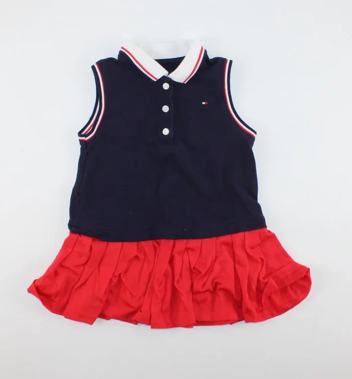 TOMMY HILFIGER NAVY & RED DRESS 24M PRE-LOVED